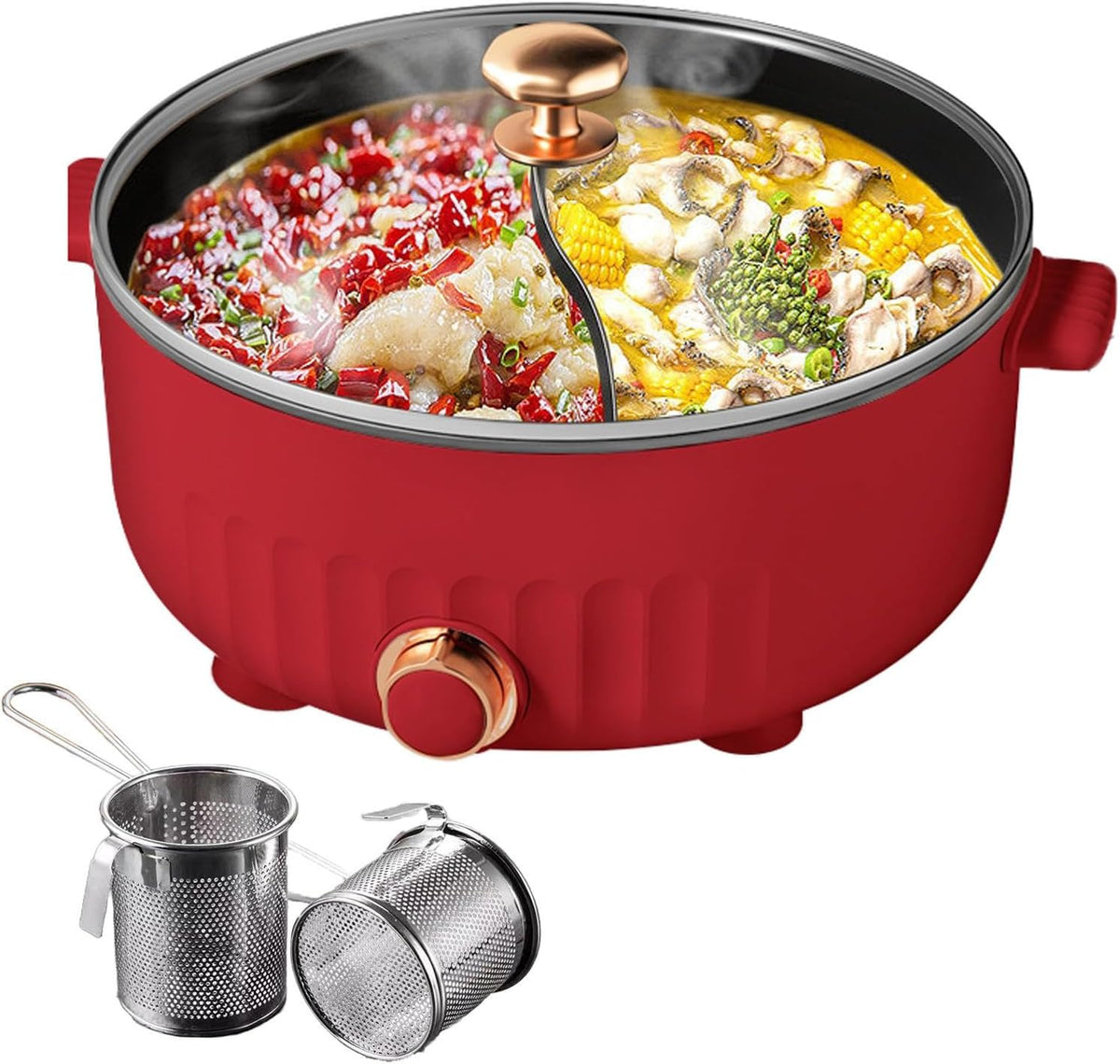 Składanie elektryczne ARTSIM, IP65, 30 X 7,5 Cm – 2,6 kg, Czerwony, Fondue, dla związków rodzinnych