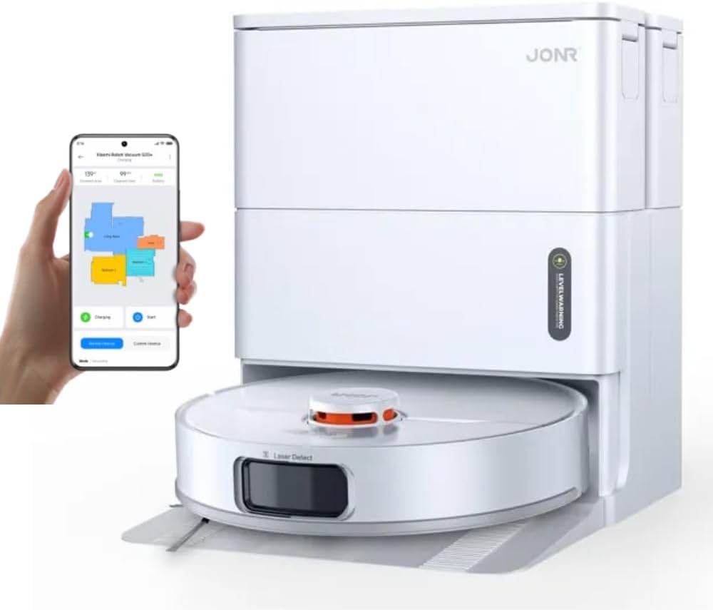 Robot sprzątający JONR, odkurzacz automatyczny, Czarny – Robot próżniowy, T5 Pro upgrade