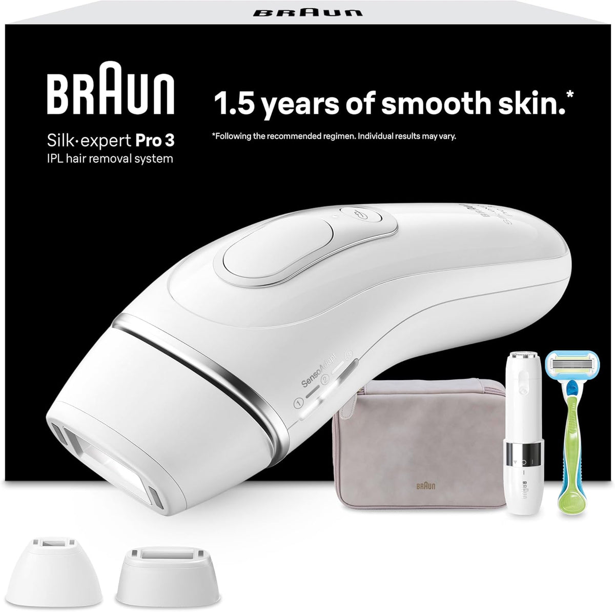 Depilatory IPL Braun, PL3136, Brązowy, depilator IPL – PL3136 damski aparat do usuwania włosów, Golarka, do 1 roku miękkiej skóry