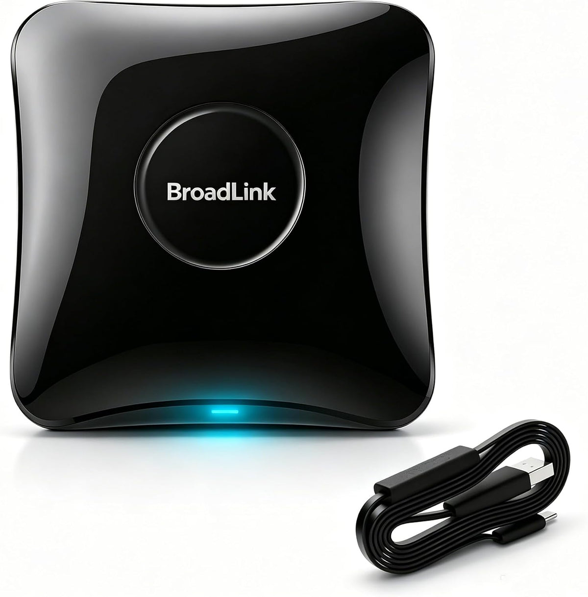 broadlink Temperatura i wilgotność, RM4 – Czarny, USB, Bluetooth, Wi-Fi – pilot zdalnego sterowania, FI 2 RM4 Monitor, 4 GHz, ekran komputerowy
