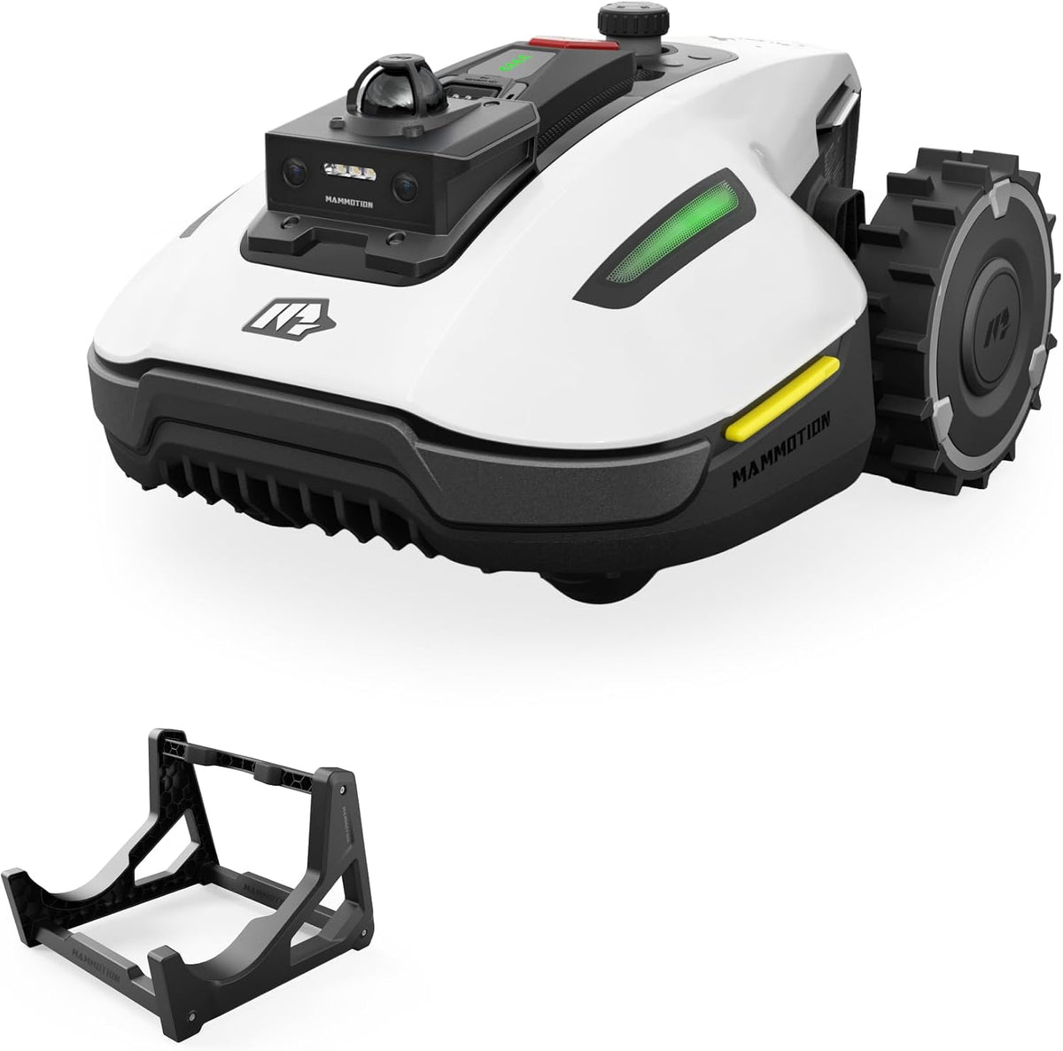 Mammotion Kosiarki automatyczne, 800 m – 6,1 Ah, Biały/Czarny, regulowana wysokość, YUKA mini 2 800 LiDAR Robot Koszący ze Stacją Mycia – Bez Granic