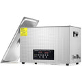 CREWORKS Grzejnik elektryczny – 30 l, 600 W, Srebrny, stal nierdzewna – 40kHz, licznik czasu, profesjonalny, stal nierdzestal