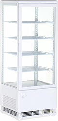 METRO Professional Witryny chłodnicze, GGC2098 – 6 x 111 cm, 98 l, 20 kg, Biały – oświetlenie LED, METRO profesjonalny Szkło chłodnicze GGC2098