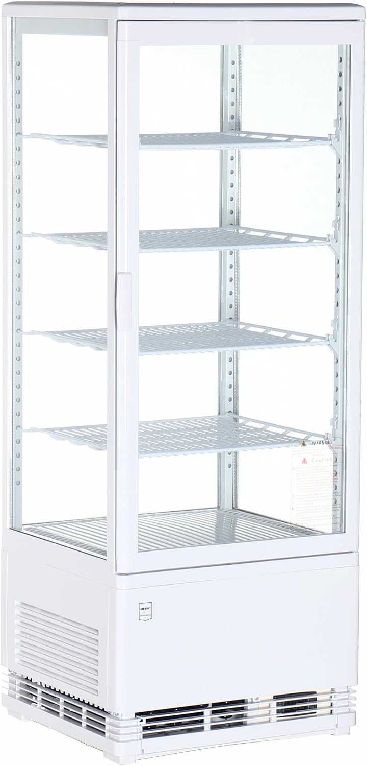 METRO Professional Witryny chłodnicze, GGC2098 – 6 x 111 cm, 98 l, 20 kg, Biały – oświetlenie LED, METRO profesjonalny Szkło chłodnicze GGC2098
