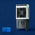 Jidanmian Klimatyzery ewaporacyjne, 92x45x34 cm, 40 l – 350 W, Biały, Chłodziarka, silnik – do magazynu 92x45x34 cm/40 l, przemysłowy, duży zbiornik