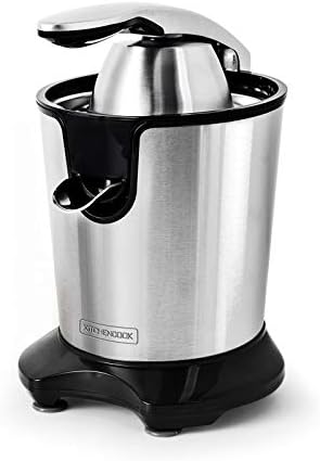 KITCHENCOOK Wyciskarka do cytrusów, 127 v, Czarny, stal nierdzewna – Prasa, Presspro, Prasa Citrus elektryczny z Bras Articulated Presspro De
