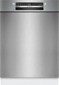 Bosch Zmywarka, SMU2ITS09E, 60 cm – 46 dB, Biały, stal nierdzewna, regulowana wysokość – składana konstrukcja, varioSpeed Plus, sztućce, tłumik