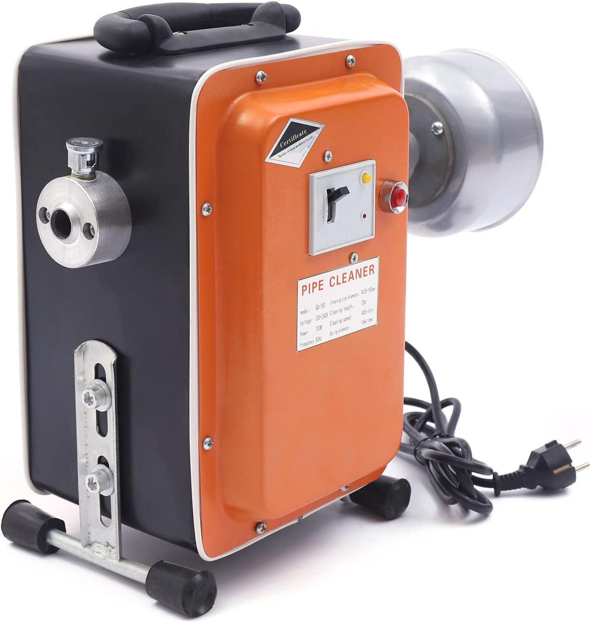 YyanLAK Pralka, 750 W – 110 mm, 240 V, Czarny, Czyszczarka 750 W – elektryczna
