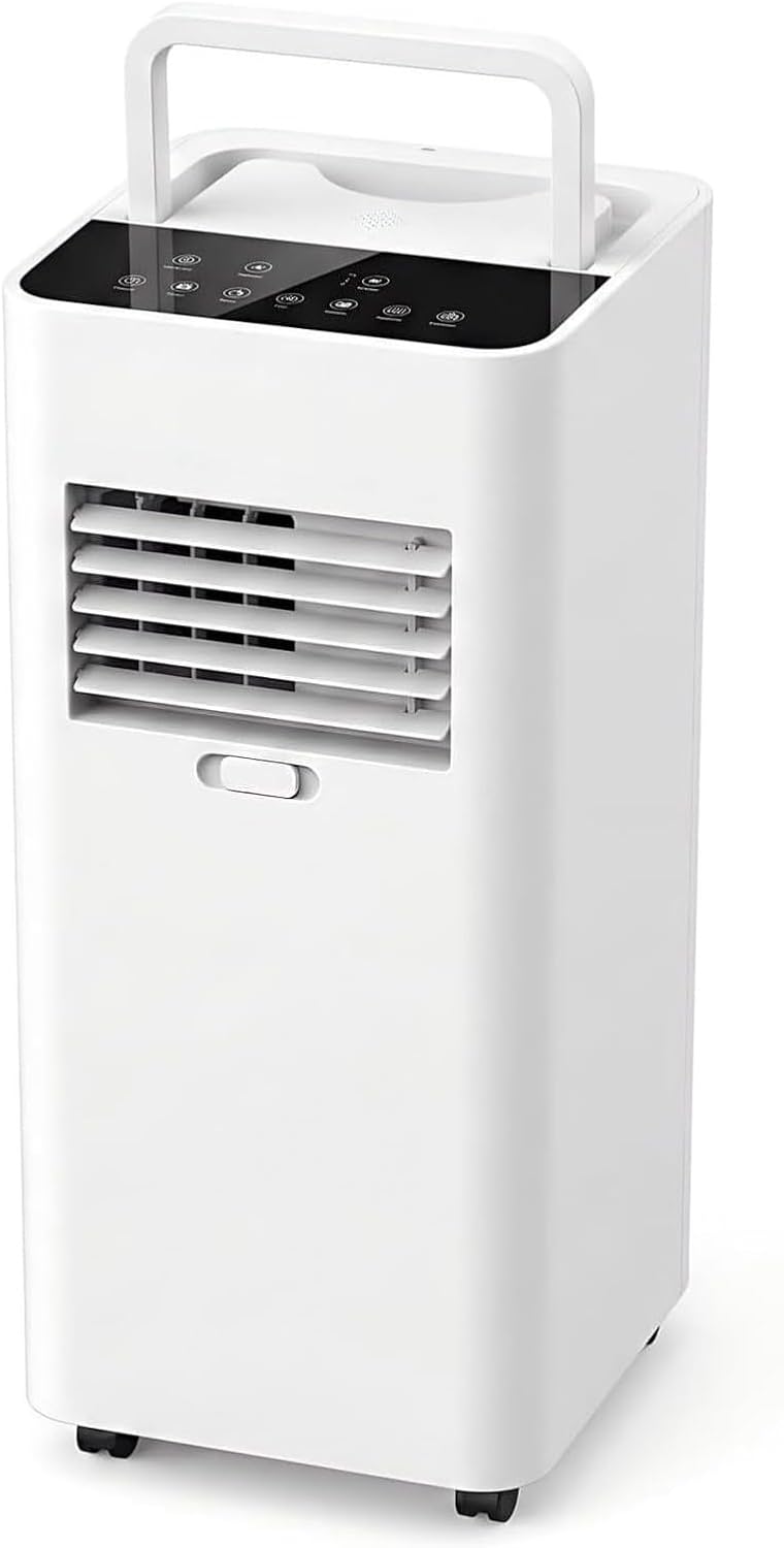Klimatyzator przenośny LCAIHONG – klimatyzator mobilny, 22 m, 8000 BTU, 3 W – Biały, pilot zdalnego sterowania, 3 w 1, Klimatyzator