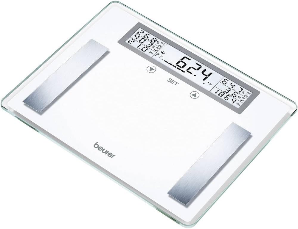 Cyfrowe Beurer, 50 l – Przezroczysty, BG 51 XXL Personal-Person Glass Impedancemeter