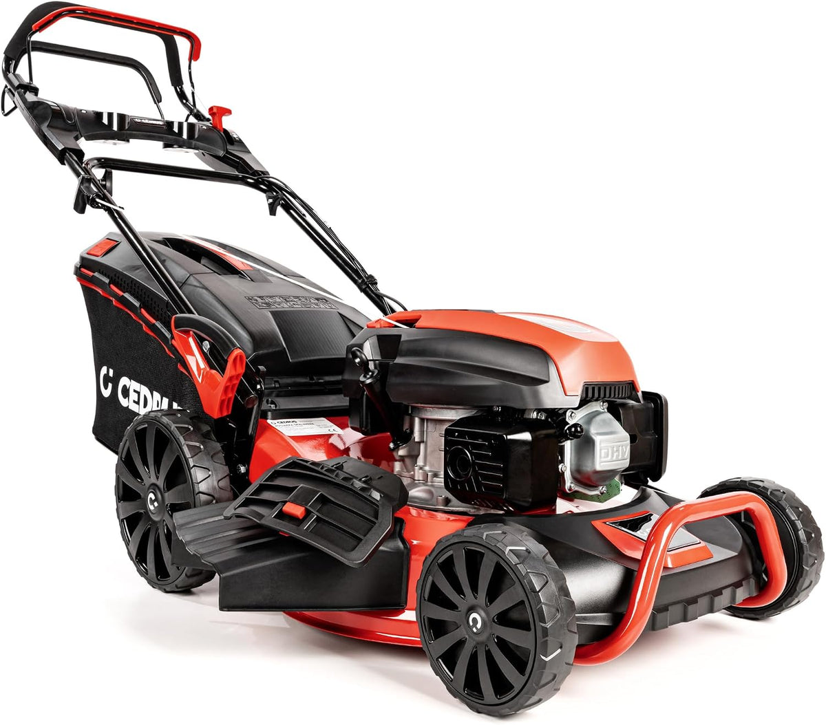 Cedrus Kosiarki do trawy, CEDKS48S, 48 cm – 3 W, 65 l, Czarny/Czerwony, metal – składana konstrukcja, 3 w 1