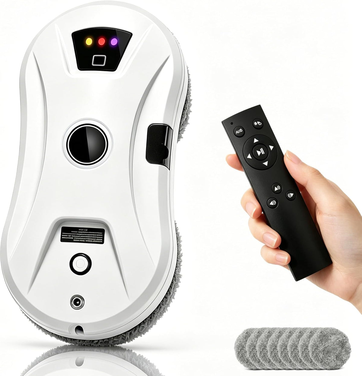 Robot sprzątający NamYoprce, odkurzacz automatyczny, 30 ml, Czarny – Elektryczny czyszczący okna, Robot, Robot Szkło czyszczące z funkcji opryskiwacza