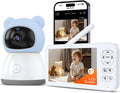 Inteligentne monitory ACEBELL, 3MP, Czarny – Wi-Fi, 2K / 3MP Babyphone, Kamera, Monitor wideo dla dzieci – Aplikacja 2K/3MP