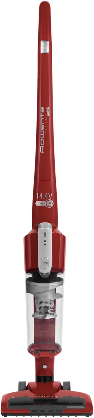 Rowenta Odkurzacz pionowy, odkurzacz bezprzewodowy – RH6543, 65 l, 80 dB, Czerwony – RH6543 Odkurzacz