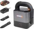 WORX Odkurzacz, WX030, 20 V – 150 W, 2 Ah, Czarny, praca bezprzewodowa – tradycyjny, Mini 20 V bezprzewodowy, ssanie elektryczne