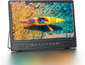 Desobry Telewizor Smart TV, DVB-T2, 12 cali – Czarny, USB, pilot zdalnego sterowania, Inteligentny telewizor – laptop, Android OS, kemping