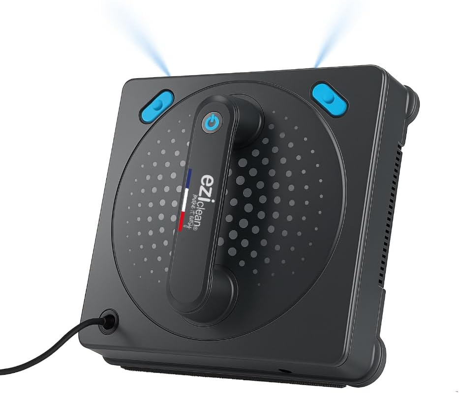 Robot sprzątający EZICLEAN, odkurzacz automatyczny, S12, Czarny/Niebieski – Windobot S12 Vibra Max robot do mycia szyb