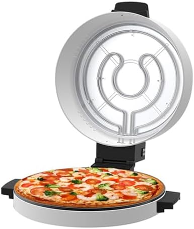 Tnfeeon Piec do pizzy, 8 cali, 2000 W, Czarny / Srebrny – stal nierdzewna, Piec elektryczny do pizzy, dotyk, uchwyt do dotyku – płytki antypatykowe