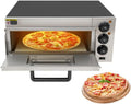 Taozhiyy Piec do pizzy, 5 cm – 2000 W, 220 V, Czarny / Srebrny, Piec elektryczny do pizzy – 57 x 47, 5 x 27, czarny