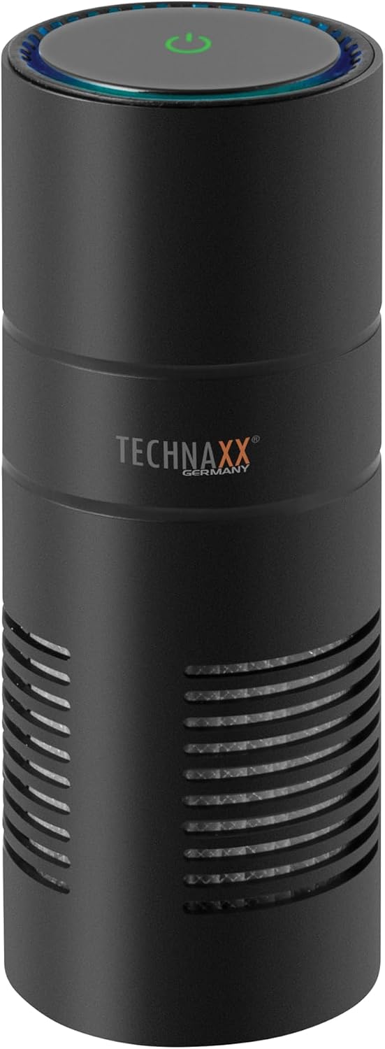 Technaxx Oczyszczacz powietrza – TX-131, 6.9 x 18,2 cm, 5 V, 5 W – Biały, USB, filtr HEPA, Aromaterapia Diffuser i UV Light TX-131