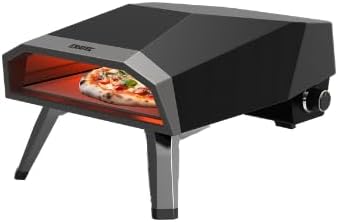 Piec do pizzy ERATEC, GPM-16, 80 x 60 x 50 cm, 5,8 kW – Srebrny, stal nierdzewna, Piec elektryczny do pizzy, ERETEC GPM- 16 – na zewnątrz, srebro