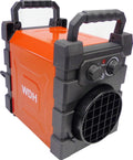 Grzejniki WDH, IP24, 3 kW – Czarny, metal, składana konstrukcja, 3 kW -BGP03Pro – profesjonalny, 000 watów