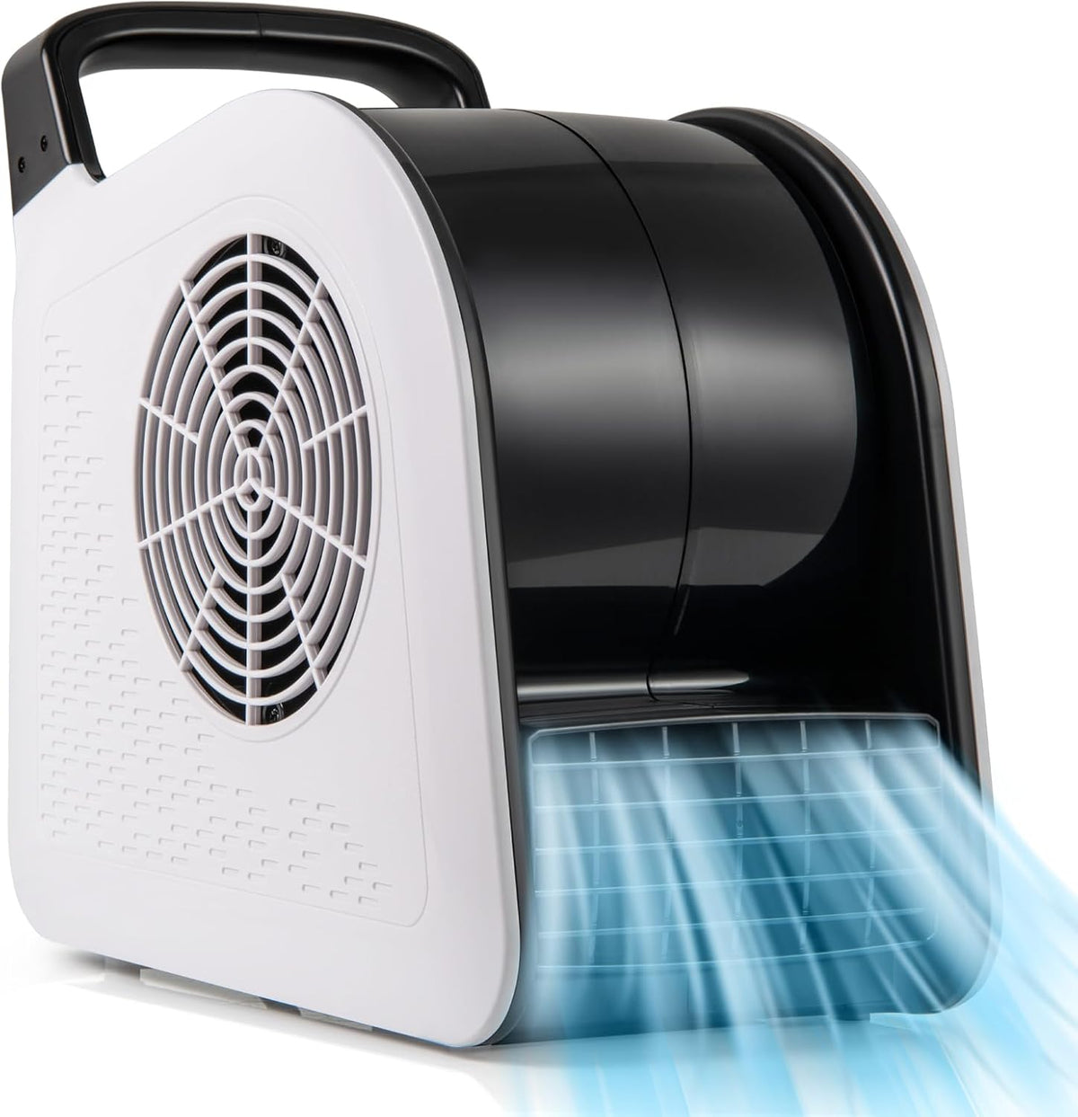 Wentylator stojący COSTWAY – 130 W, 33 x 18 x 33 cm, Biały, Wentylator – 552 m3 / h, W 552, przenośny, 3 prędkości