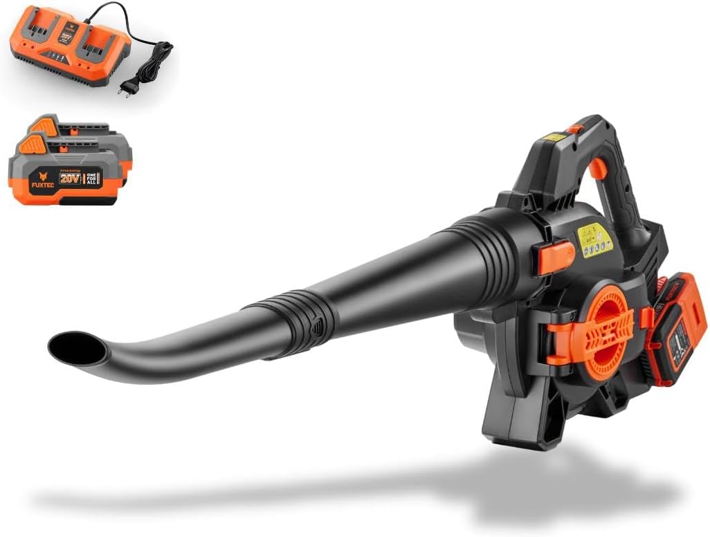 Odkurzacz Fuxtec – E2LBSSET, 40 V, 2 W, Czarny – 2 w 1, 685 m3 / h, 2in1 FX- E2LBSSET, wyposażony jest w 2 Baterie i podwójny ładowarka