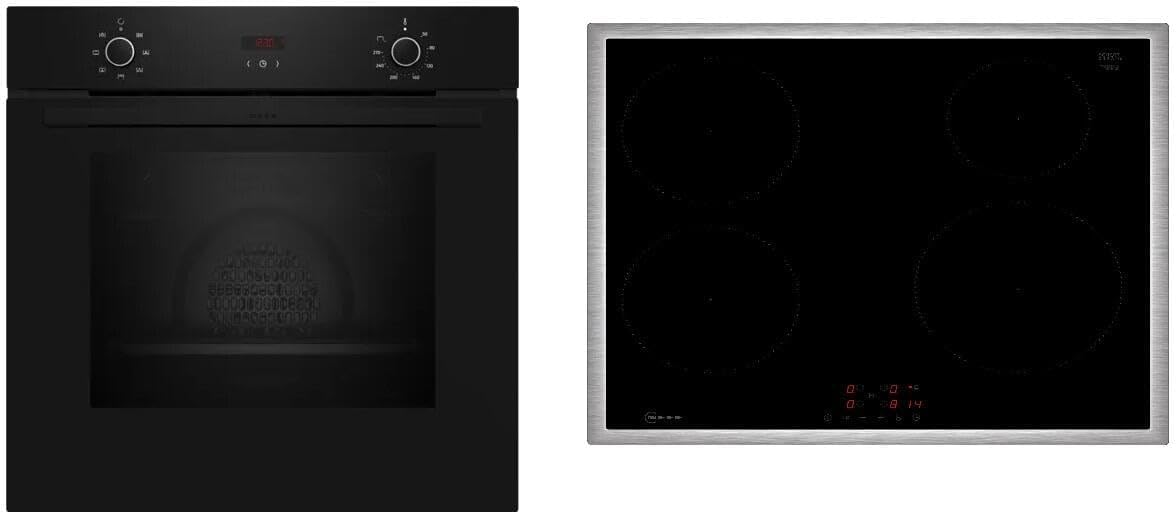 Płyta indukcyjna Neff – kuchenka indukcyjna, BX36IB0, 60 x 60 cm, 2 kW – 71 litrów, Czarny/Srebrny, oświetlenie LED, samoczyszczenie – funkcja grilla