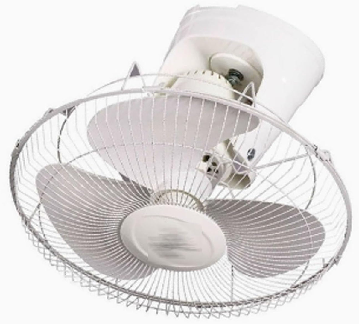 Wentylator stojący YPIOUREN, 44 cm, Biały, metal – Wentylator, zewnętrzny, przemysłowy, 3 prędkości – obrót 360 °