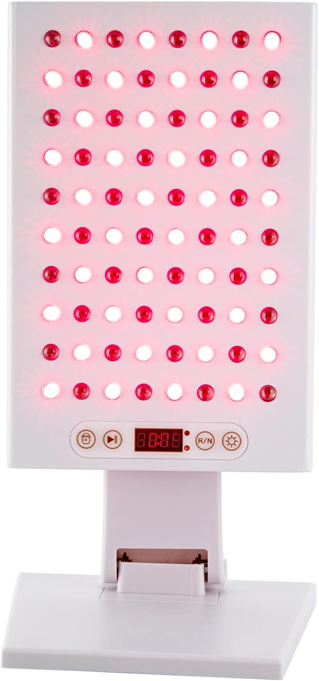 Terapia w podczerwieni HANGKAI, 21.4 x 20,5 cm – 240 V, Czerwony, oświetlenie LED, Aparatura – czerwona, do odchudzania i zdrowia skóry
