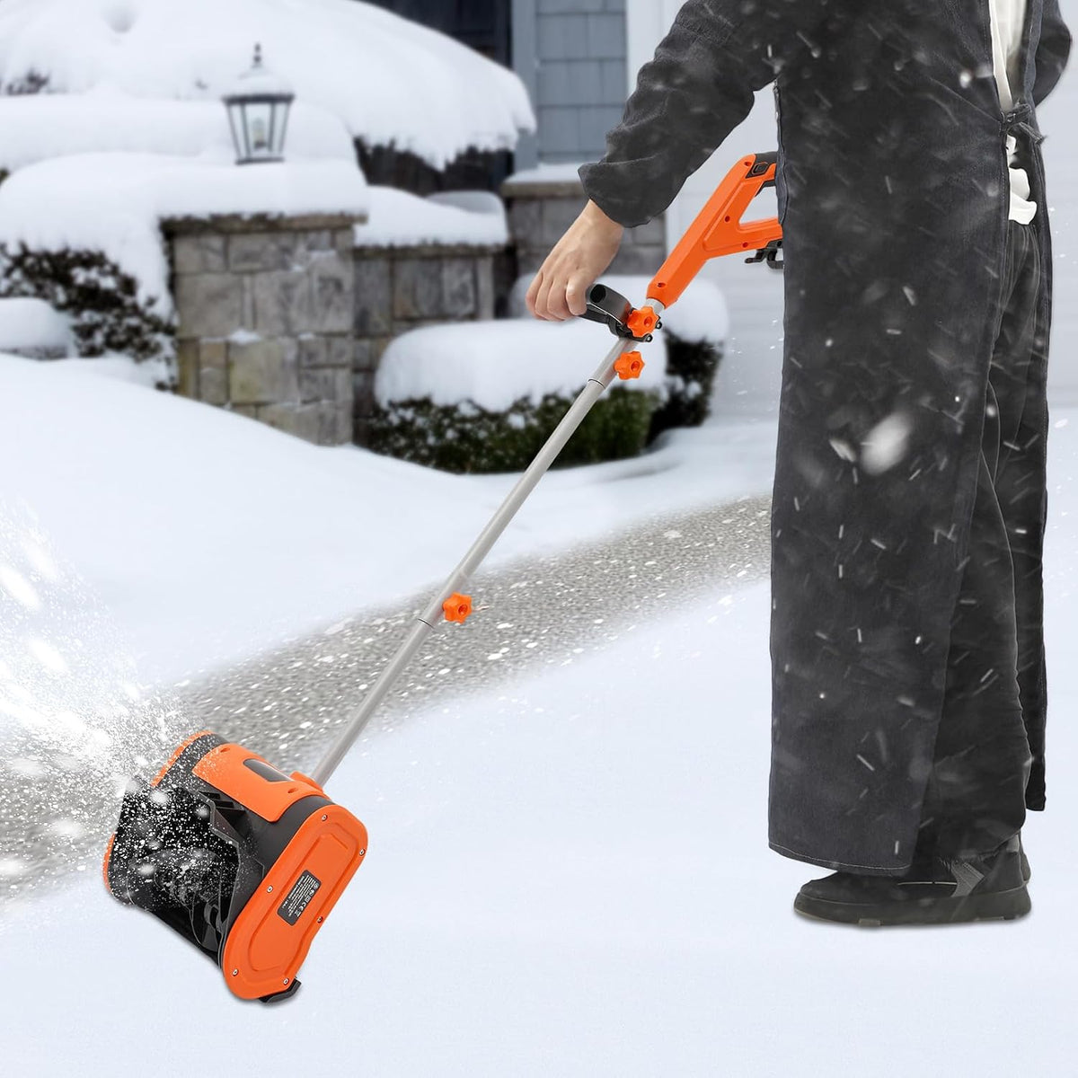 Truskawki do usuwania śniegu Deurqund, 1800 W, 32 cm – Czarny, dziedziniec i taras, dmuchawa śnieżna do chodnika, młyn elektryczny 1800 W