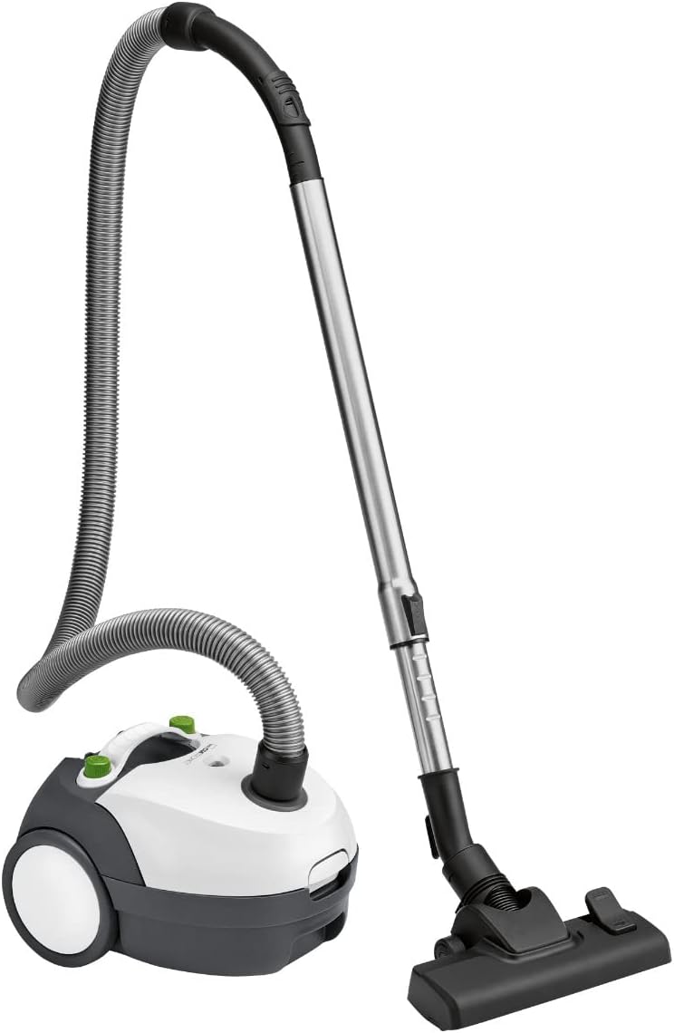 Clatronic Odkurzacz, 1300 W, Biały / Szary – tradycyjny, BS 1300, cichy, biały