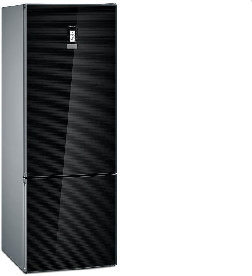 SIEMENS Lodówka, 375 l – 193.0 x 70.0 x 80.0 cm, 42 dB, Czarny, No Frost – iQ700 kg56fsb40 Zamrażarka, część: 375 l