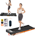 Biurko TODO, Czarny/Pomarańczowy/Biały, pilot zdalnego sterowania – Walking Pad, bieżnia do domu z nachyleniem, bieżnia, 1-6 km/h – silnik 2,5 HP