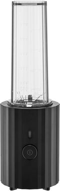 Mikser Alessi – MDL17, 380 W, 120 ml, 35,4 cm – Czarny/Przezroczysty, Plissé MDL17 B osobisty z żywicy termoplastycznej