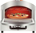 Grill GAYAYAS – 2000 W, 42,5 cm, 8 kg, Srebrny – stal nierdzewna, piec do pizzy, Elektryczny piekarnik pizzy, 50 do 350°C – restauracja