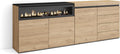 Kredens Skraut Home – 207x75x35 cm, Brązowy, kominek elektryczny, Dom Skraut – Bufet, Bahut