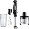 Braun Blender, MQ55236M – 1000 W, Brązowy / Czarny, ręczny, Czarny – 25 prędkości, MultiQuick 5 Pro