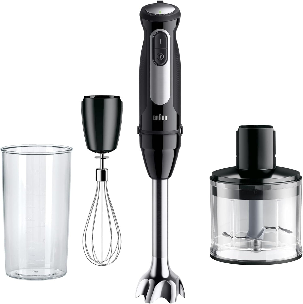 Braun Blender, MQ55236M – 1000 W, Brązowy / Czarny, ręczny, Czarny – 25 prędkości, MultiQuick 5 Pro