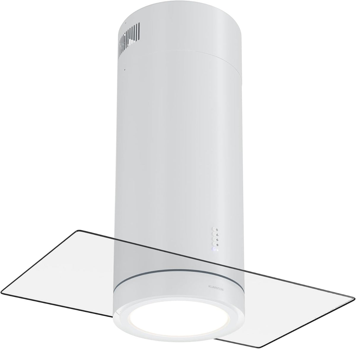 Okap kuchenny KLARSTEIN, 61 dB, Czarny / Srebrny, aluminium – oświetlenie LED, 650 m3 / h, zegar, 3 tryby – kaptur Klartstein Ilot Centralna kuchnia
