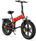 Rower ENGWE – 25KM/H, 250 W, 48 V, 13 Ah – Czerwony/Czarny, aluminium, składana konstrukcja, Składany elektryczny 250W