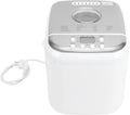 Zhjvihx Maszyny do pieczenia chleba – 600 W, 500 g, 240 ml, Biały/Srebrny – Wypiekacz do Chleba, 3 Kolory Skórki i 3 Rozmiary Bochenka