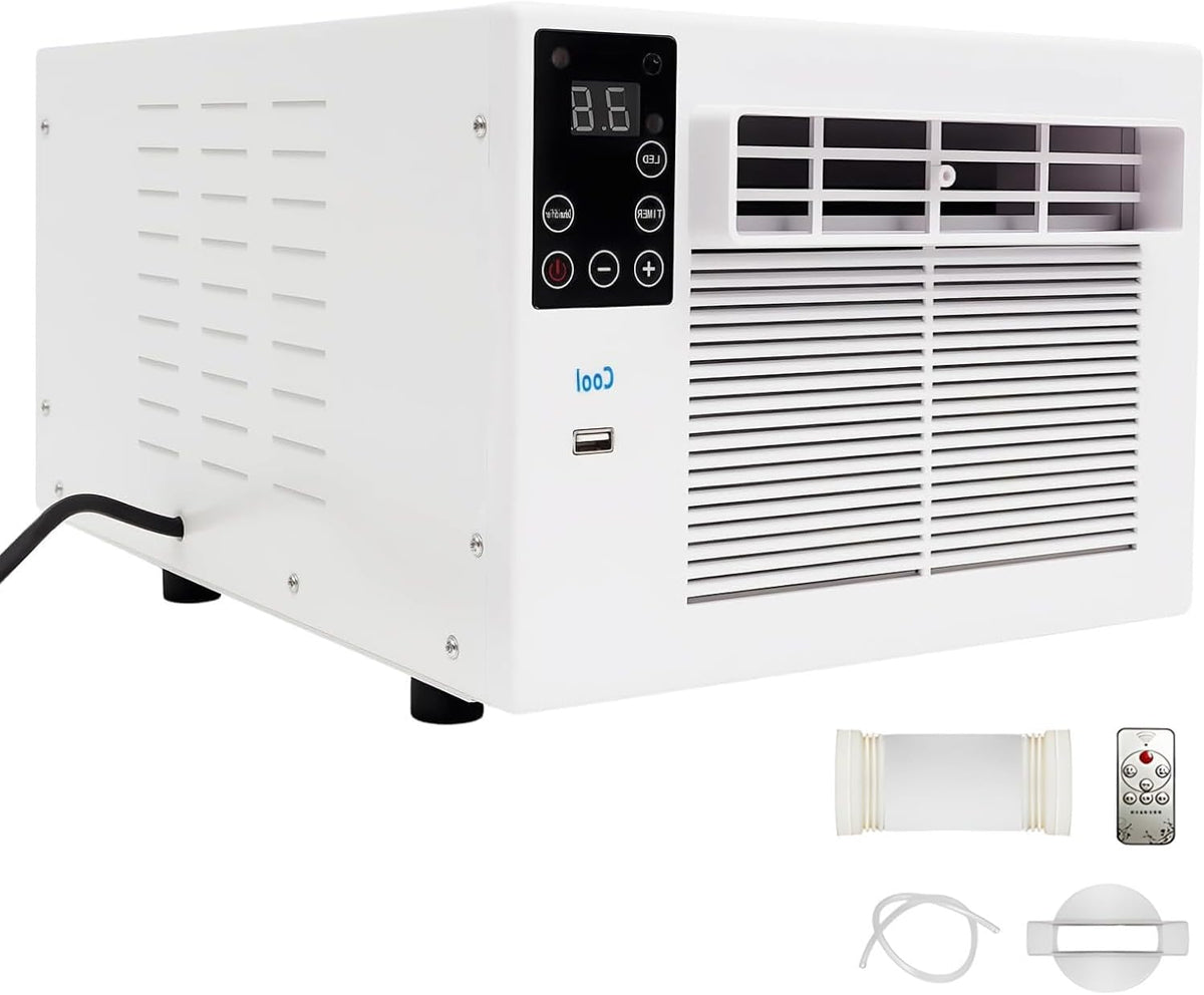 KAIKAFEI Klimatyzator przenośny, klimatyzator mobilny, 28,5 x 46 x 23 cm – 280 W, 12 kg, Biały, Klimatyzator – instalacja ścienna