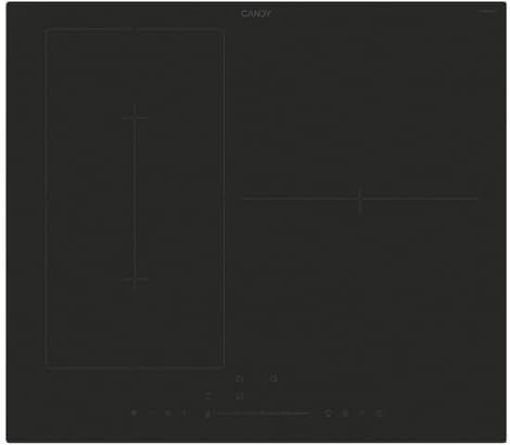 CANDY Płyta indukcyjna, kuchenka indukcyjna, 59 x 52 x 6 cm – 7400 W, Czarny, modułowa konstrukcja, Wi-Fi – płyta grzewcza, 3 pola grzewcze
