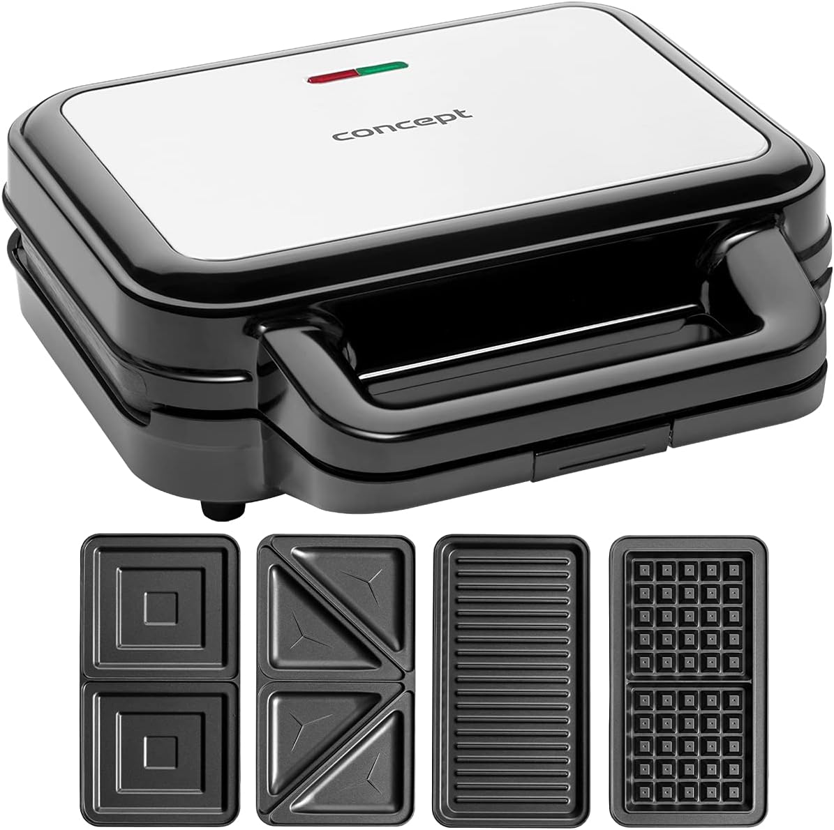 Concept Prasy do kanapek i panini, SV3070, 900 W, Czarny – funkcja grilla, SV3070 koncepcja Aparat