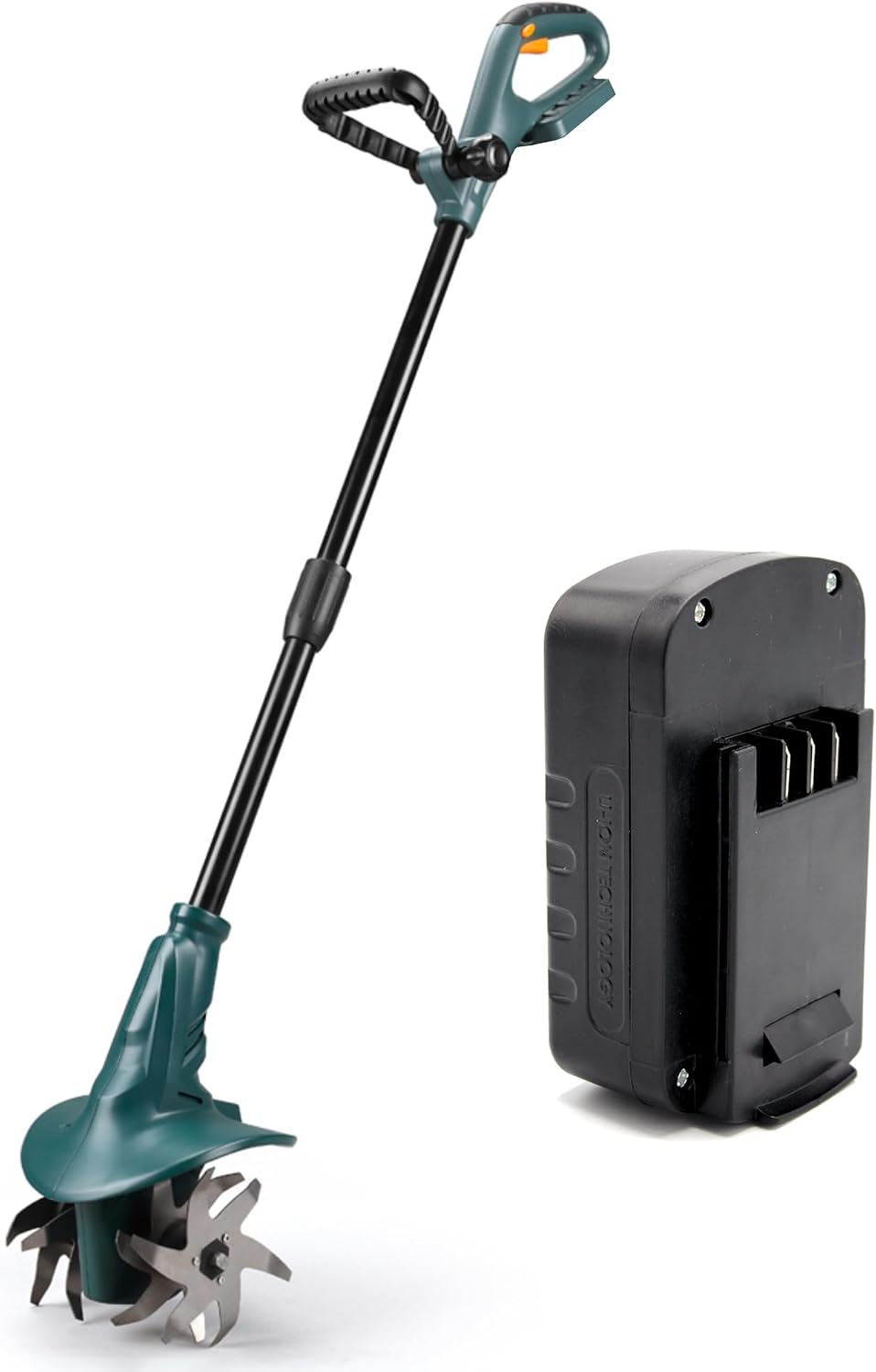 Fishtec Glebogryzarki i kultywatory, 18 V, 20 cm, 3,9 kg – Zielony/Czarny, aluminium, praca bezprzewodowa