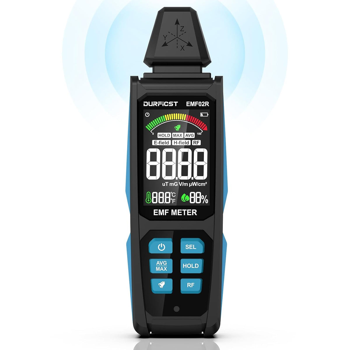 Badanie elektryczne DURFICST, 5 W, Czarny – Wi-Fi, 5 w 1, Detektor, dla EF / RF / MF