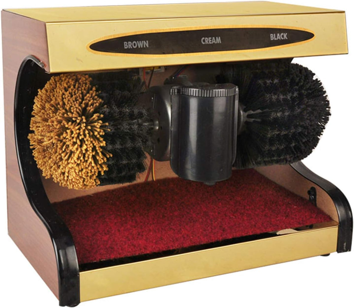Szczotki do obuwia UIYdrhDCG, 380X210X310 mm, 60 W, Złoty – Elektryczne obuwie, indukcja, złoto