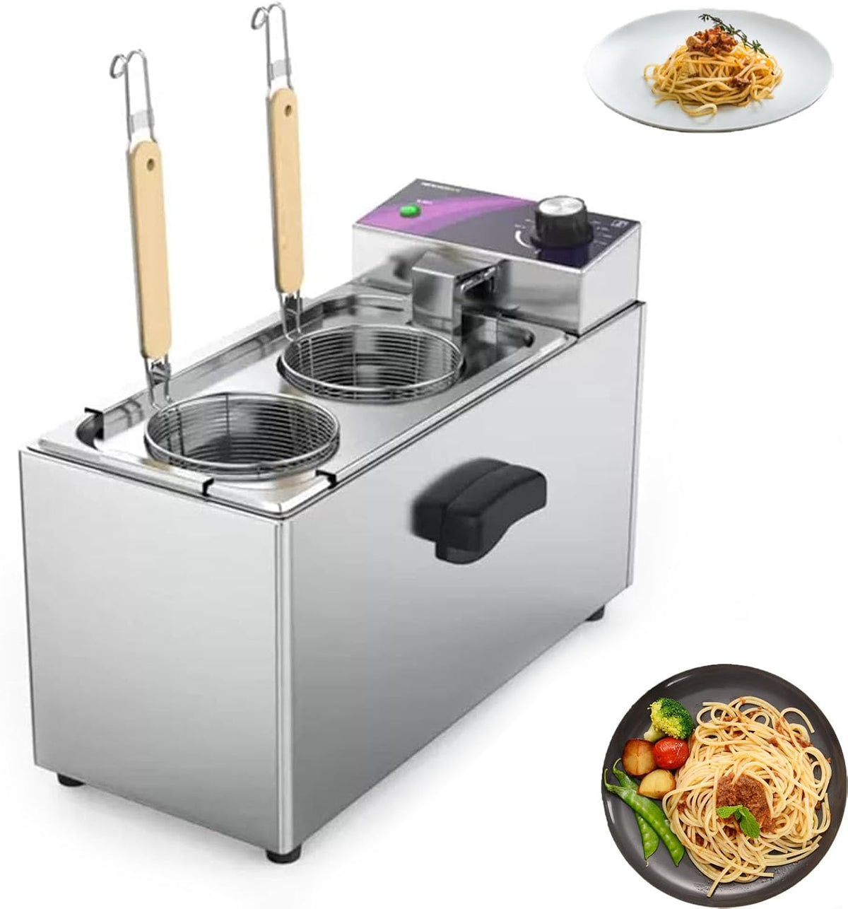 Maszynki do makaronu STDZQCWY, 2000 W – 155 × 300 × 180 mm, 220 V, Czarny, maszynka do makaronu – Maszyna do makaronu, 30 do 110°C, restauracja